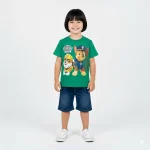 تن خوری ست تیشرت شورتک پسرانه طرح سگ های نگهبان