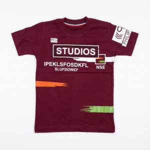 تیشرت پسرانه نخ پنبه مدل STUDIOUS سایز بندی 55 و 60 و 65