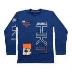 تیشرت بچگانه پسرانه آستین بلند نخ پنبه SPORT HKT سایز 55 و 60 و 65