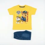 ست تیشرت شورتک پسرانه طرح سگ های نگهبان سایز 45 و 50