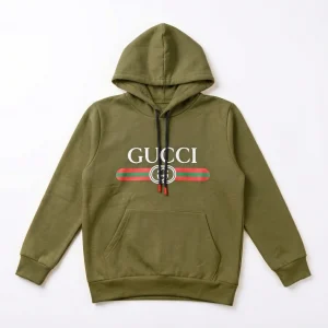 هودی بچگانه طرح گوچی رنگ سبز لجنی دورس دو نخ وارداتی داخل کرکی