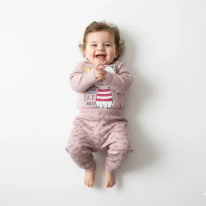 ست بلوز شلوار پنبه بچگانه طرح گربه سایز 0 و 1