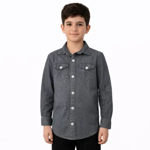 پیراهن بچه گانه پسرانه پارچه ای کتان