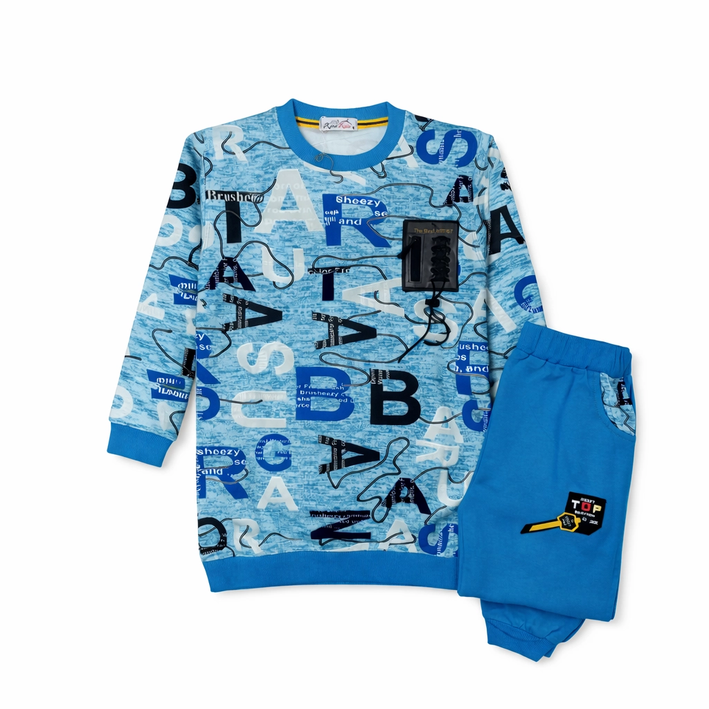 دورس شلوار پسرانه طرح الفبا جنس دورس دو نخ