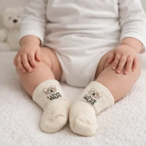 ست جوراب کارتی نوزادی طرح کوالا بسته 3 عددی در 4 رنگ